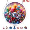 2D Flat - 1pc, 2D Flat - Acrylic Puzzle - Sun Catcher - 3-Layer Acrylic - Middle Layer Is Puzzle - Stained Glass Effect Window Hanging Decor, "Christm