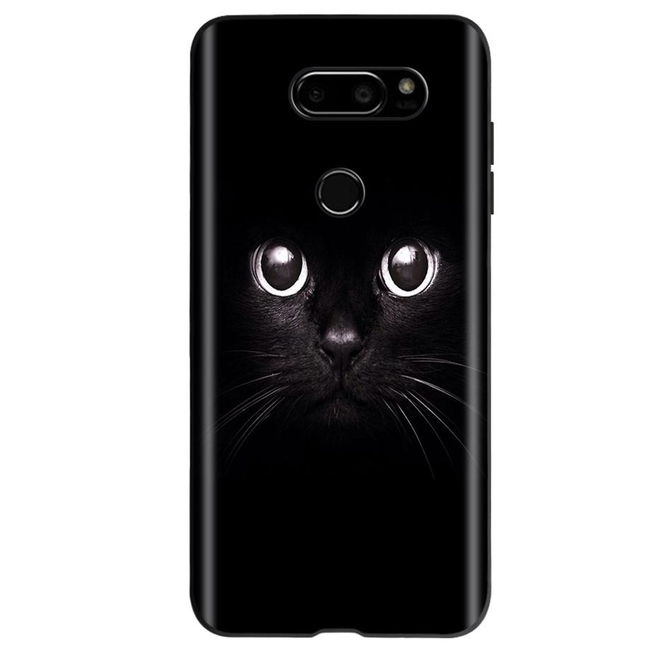 

For LG V30 Plus Case Cute Butterfly Printed Phone Back Cover For LG V35 V30S Thinq Funda Silicone Soft For LGV30 V30+ V 30 Cases LG V30