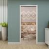 Classic Wood Bead Curtain, 90 x 175 cm w/ 31 Intricate Bead Strands, Handcrafted Natural Room Divider for Doorway & Window Decor