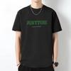 M-5XL Herren T-Shirt kurzärmelige Tops trendiges weißes T-Shirt bedruckte Buchstaben Tops trendig lässig