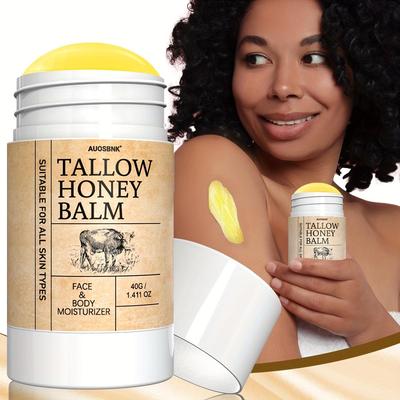 Talg Honig Balsam für Gesicht, Körper & Hände- Intensiver Feuchtigkeitsspender für trockene, empfindliche Haut & Ekzem-Linderung- Ganz natürlich, ungiftig-40g