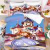 Princess Cartoon Print Dekbedovertrek Set, Ritssluiting Gezellig Huis Beddengoed, Perfect Cadeau Voor Meisjes Kinderen Slaapkamer