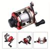 Tragbare Mini-Eisangelrolle aus Vollmetall 3.6:1 Winter Wheel River Plate Baitcast Coil Roller Spinning Fishing Boat Reels