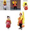 Buntes Pommes-Kostüm für Kinder, ideal für Weihnachten, Neujahr, Halloween, Kindertagspartys