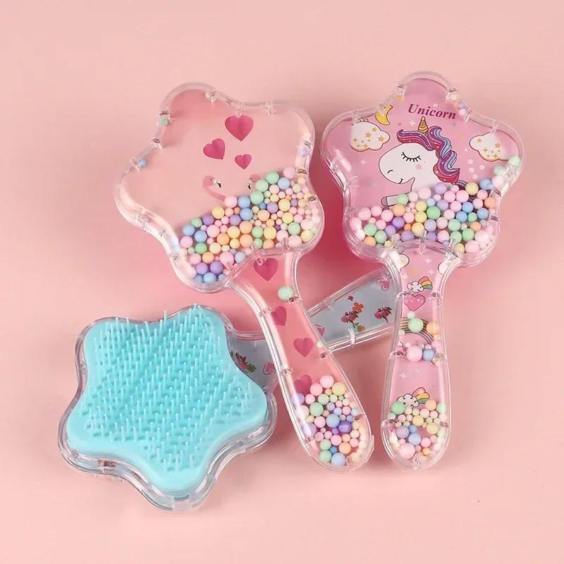 Peignes Magiques Étoile Antistatiques Massage Brosses à Cheveux Licorne Démêlantes Démêlantes Douche Massage Brosse à Cheveux Spéciale pour Perruques Cheveux Réels