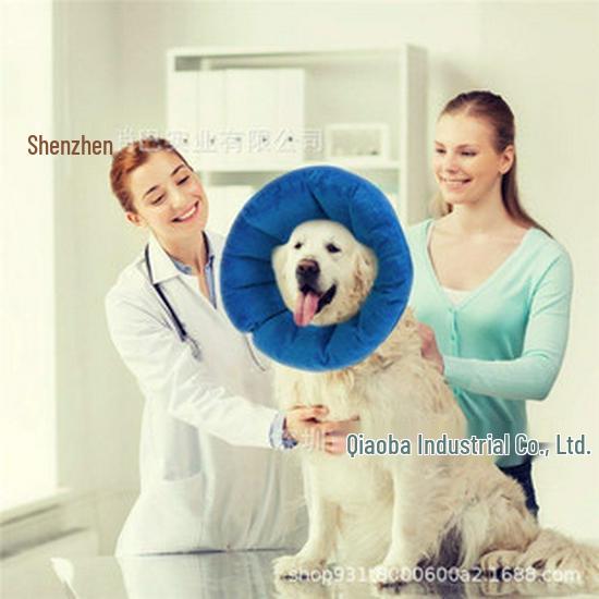 Inflatable Pet Neck Collar for Wound Protection - Comfortable Dog Cone Alternative