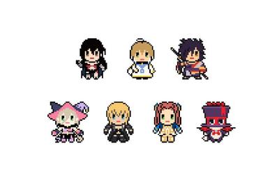 Rubber Strap Collection Tales of Berseria Pixel Art 1BOX 8 Pieces Total 7 Types Ver. =