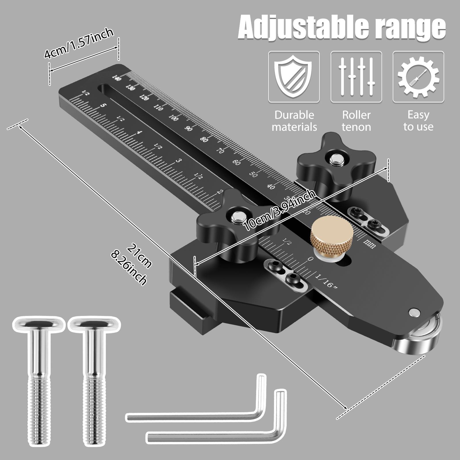

Table Saw Thin Rip Jig Guide Metal Woodworking Thin Ripping Guide Adjustable Narrow Thin Strip Repetitive Cutting Guide Safe and 5 Pcs