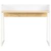 VidaXL White and Oak Desk 90x60x88 Cm 20265