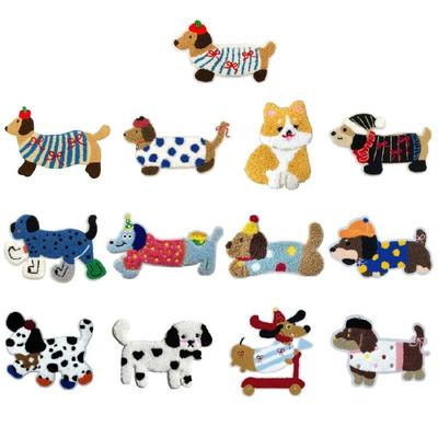 Embroidery Applique Dog Patches Clothing Repair Patches Clothing Garment Crafting Project Accessories Making Supply