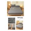 Brushed Washed Cotton Fitted Sheet, All Seasons Full Wrap Mattress Protector Cover with Pillowcase, Dustproof Anti-Dirty Bed Linen