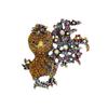 Creative Cartoon Animal Brooch Alloy Full Diamond Niche Design Bouquet Duckling Clothing Pin Cardigan with Accessories