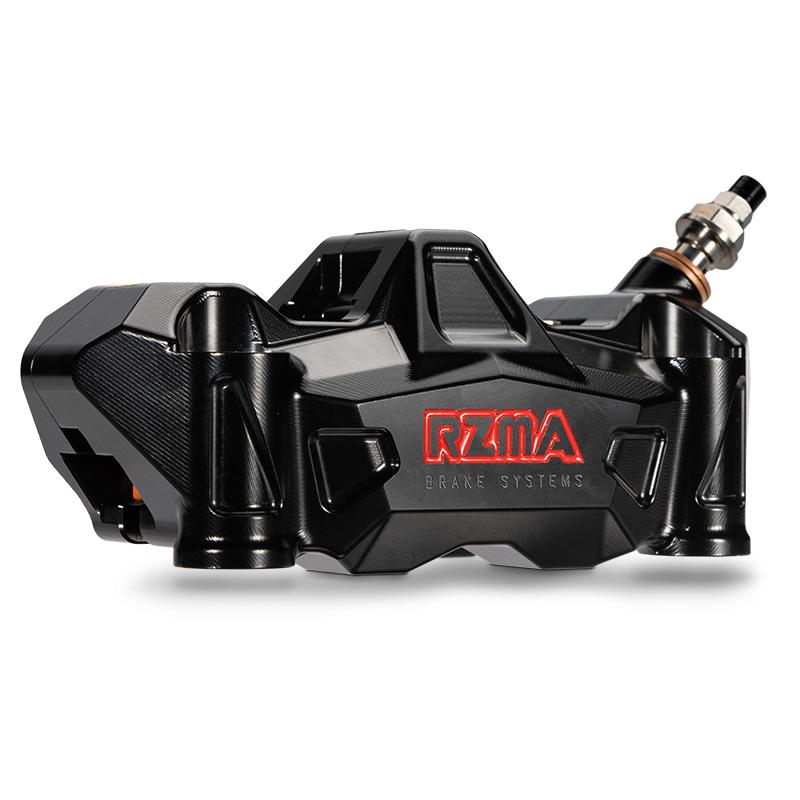 RZMA Radial Mount Front Brake Caliper GM306 - Universal Fit for Honda 125cc Motorcycle Disc Brake Caliper with CNC Pistons Black R