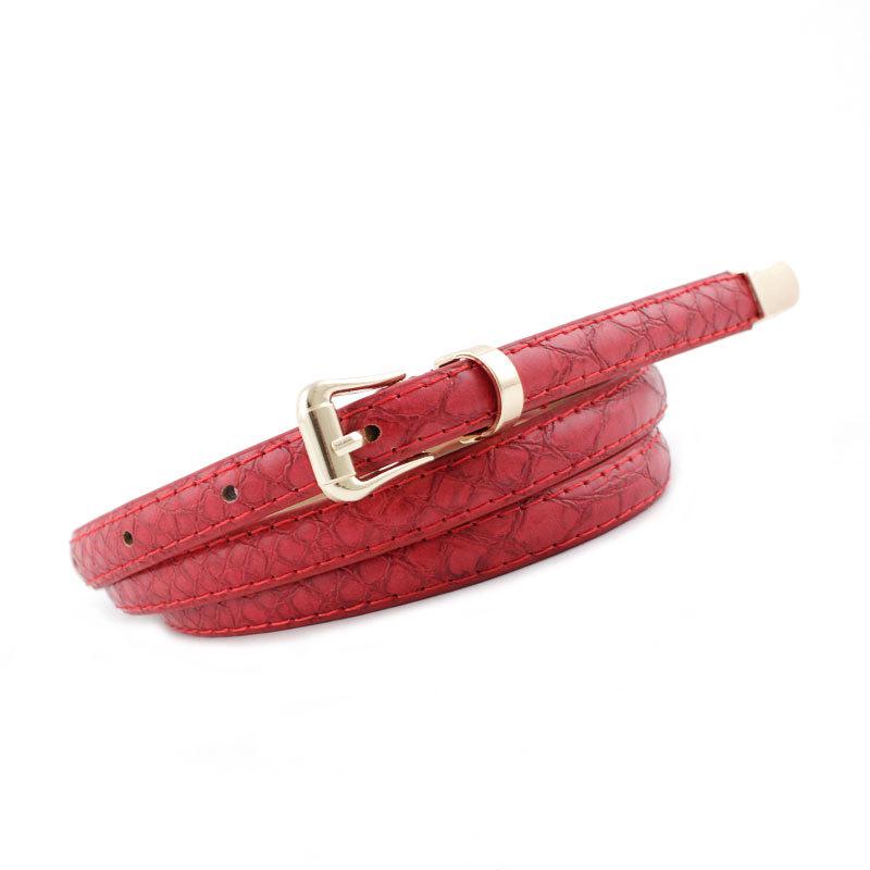 Snake Pin Buckle Belt Women'S Thin Belt Decorative Denim Casual Pants