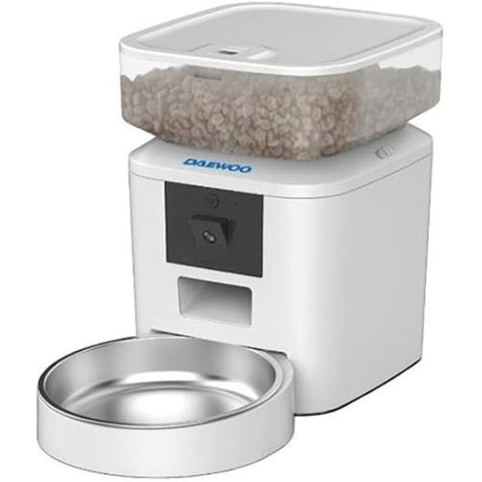 Distributeur de nourriture - DAEWOO - Cmart Pet Feeder+camera - 7L - Caméra intégrée - Nourriture à distance