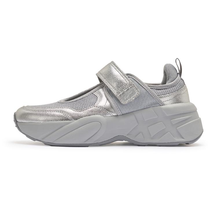 ONITSUKA TIGER Sp-Mj Personality Versatile Thick Sole Mary Jane Shoes Women Shoes Silver 1183C583-020
