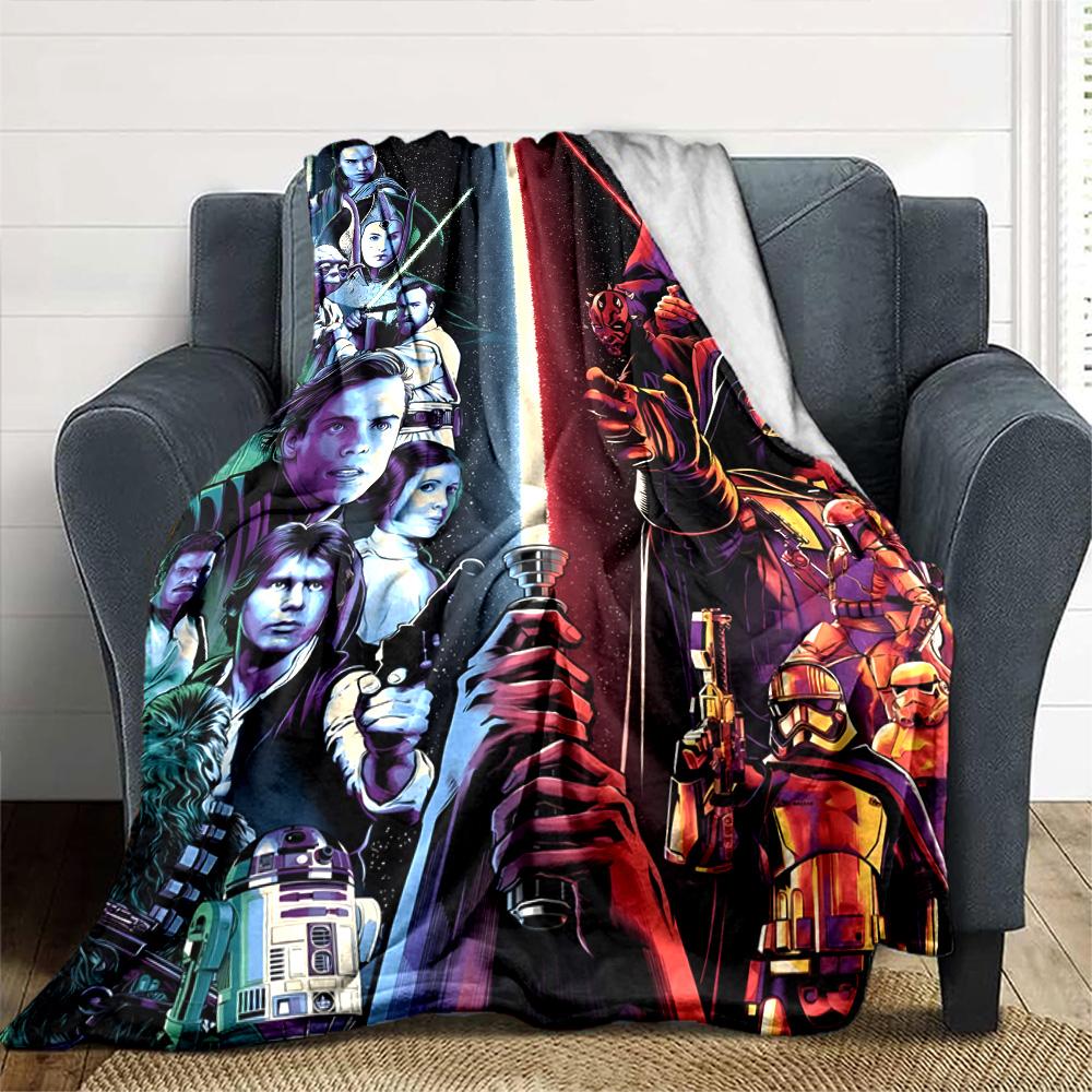 Star Wars Blanket Comfortable Perfect for Bed Sofa Couch Four Seasons Multipurpose Warmthful Decor Ideal Gift For Birthday Valentine'S Day