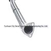 Carbon Fiber Dual-Valve Tailpipe for 11th Gen Civic 1.5T – Front, Mid, and Rear Sections with Dual-Pipe, Double-Outlet Design