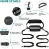 Outdoor Sports Pet Leash and Waist Pack with Lumbar Support, One-to-Two Pet Rope
