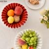 Irregular Ceramic Fruit Plate Desktop Storage Tray Snack Bowl Ornament Salad Bowl Soup Plate Dessert Plates Dried Fruit Platter