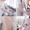 Durable Extra-Long Waterproof Dishwashing Gloves with Elastic Cuffs