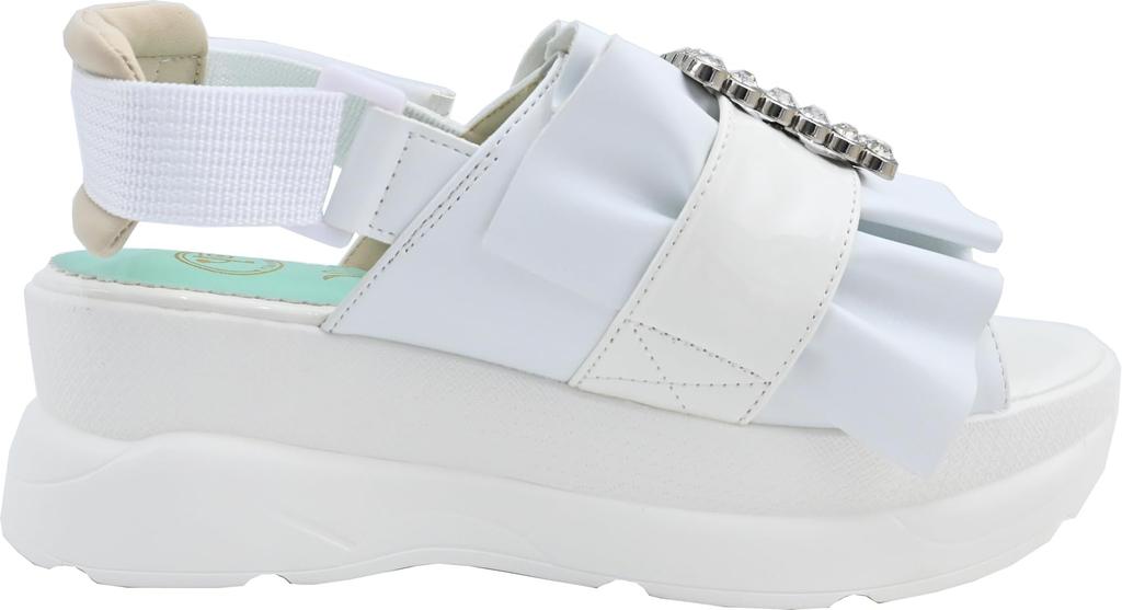 Plateau-Sandalen mit Gürtel