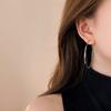 Korean version of high-end sensory ring earrings women's European and American fashion simple earrings temperament light luxury niche earrings