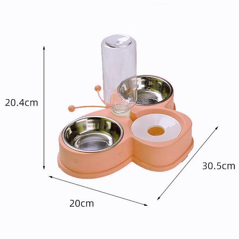 Dog Bowl Dogs Food Bowls Two-in-one Dog Feeders Bowl Butterfly Bowls for Cat Feeding Automatic Pet Water Container Pet Supplies