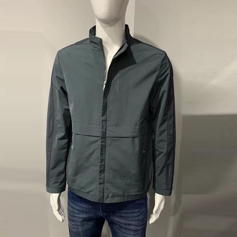 

Men s Stylish Stand Collar Color Block Spring Sports Jacket 48