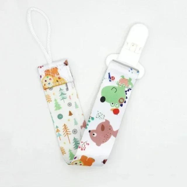 1PC New Baby Stroller Accessories Anti-Drop Hanger Belt Holder Toys Stroller Strap Fixed Print Pacifier Chain for Child