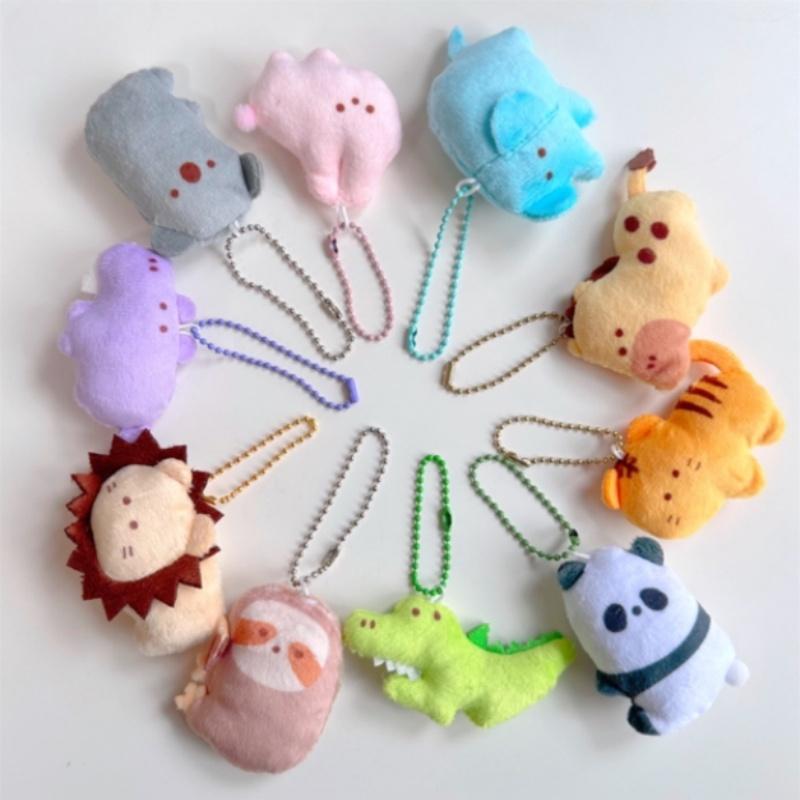Adorable Stuffed Animal Keychains With Super Soft Short Plush Fur