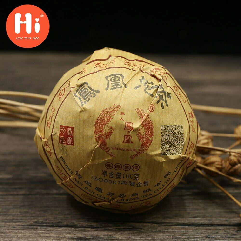 

Чай Пуэр Liren Phoenix Tuocha Shu Puer 2019 года Здоровый спелый чай Пуэр 100г