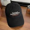 Fashion American retro letter embroidery washed old baseball cap children versatile wide brim show face small cap men