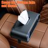 Car Tissue Holder, Large Tissue Box Cover Keep Car Tidy, Premium PU Leather Back