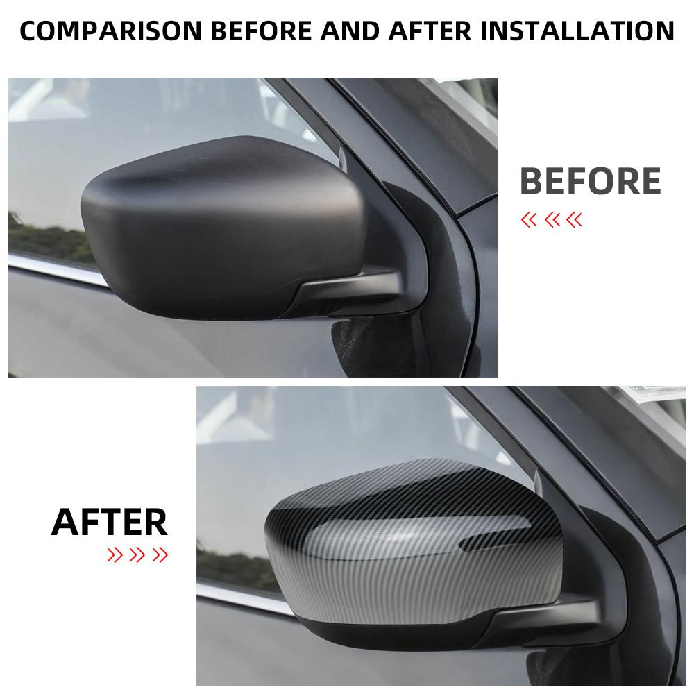 Car Rearview Mirror Trim Cover for Nissan Navara NP300 2015 - 2025 2Pcs/set Side Mirrors Decor Sticker Protector Accessories