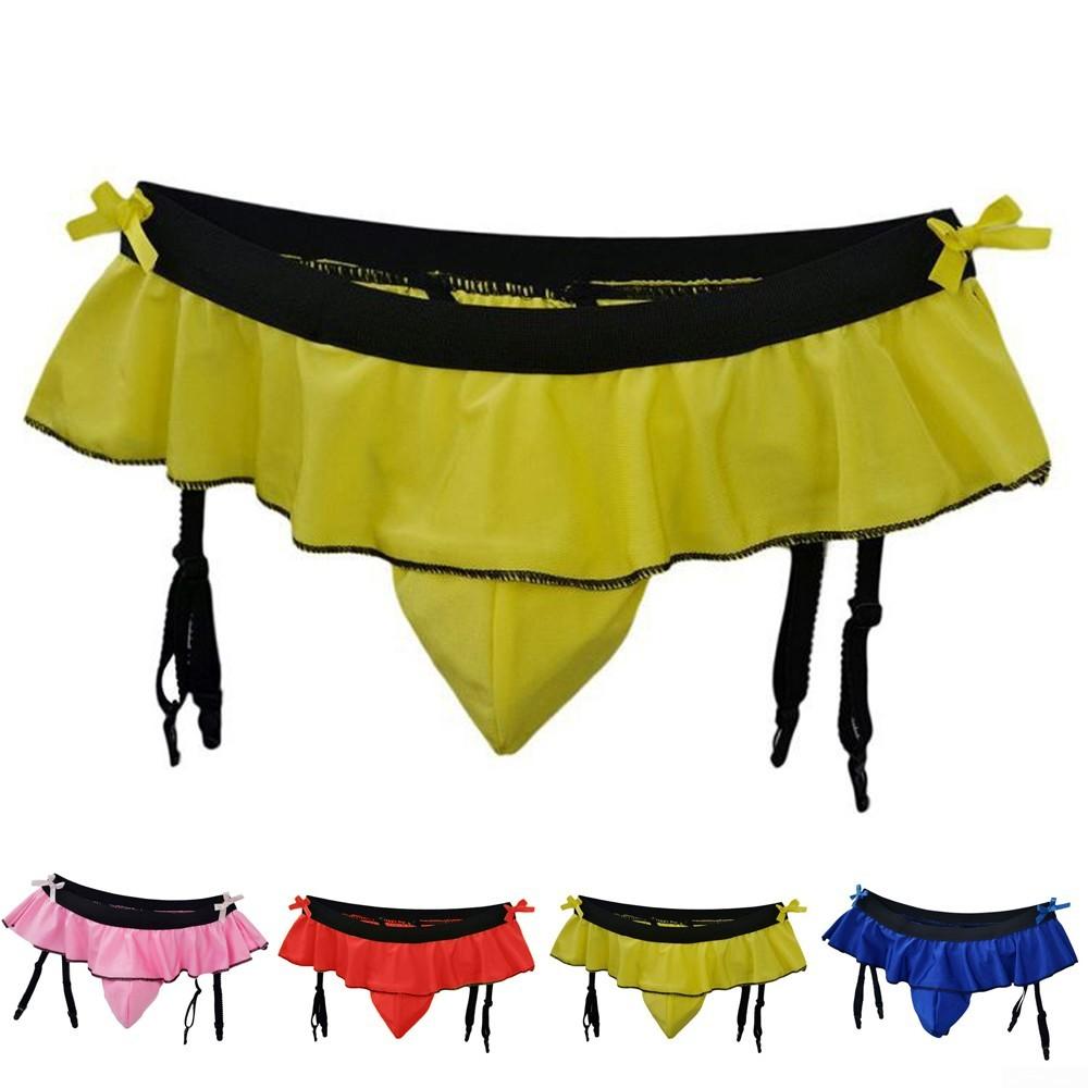 Bikiny Kalhotky Šortky Clip Sissy Clubwear Crossdress sukně