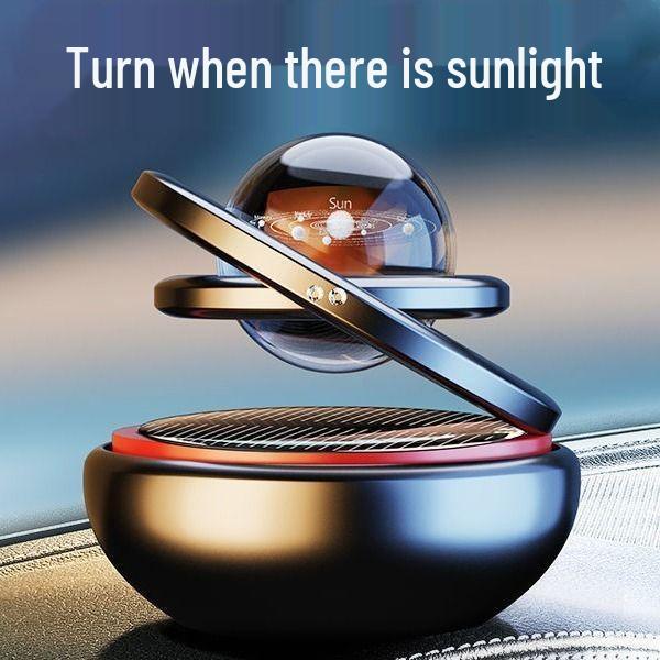Interstellar Suspension Solar Car Air Freshener - Aluminum Alloy Perfume Ornament