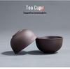 Portable Purple Clay Gongfu Tea Set: One Pot & Four Cups Business Gift