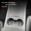 Conjunto de Adesivos para Porta-Copos da Console Central do Tesla Model 3/Y - 2 Peças, Decoração Original do Carro