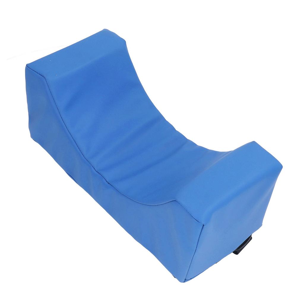 Kopfpositionierungskissen Blaues PU-Leder Atmungsaktiv Bequem Nackenstützkissen Rollstuhl-Kopfstütze Nackenstabilisatorkissen