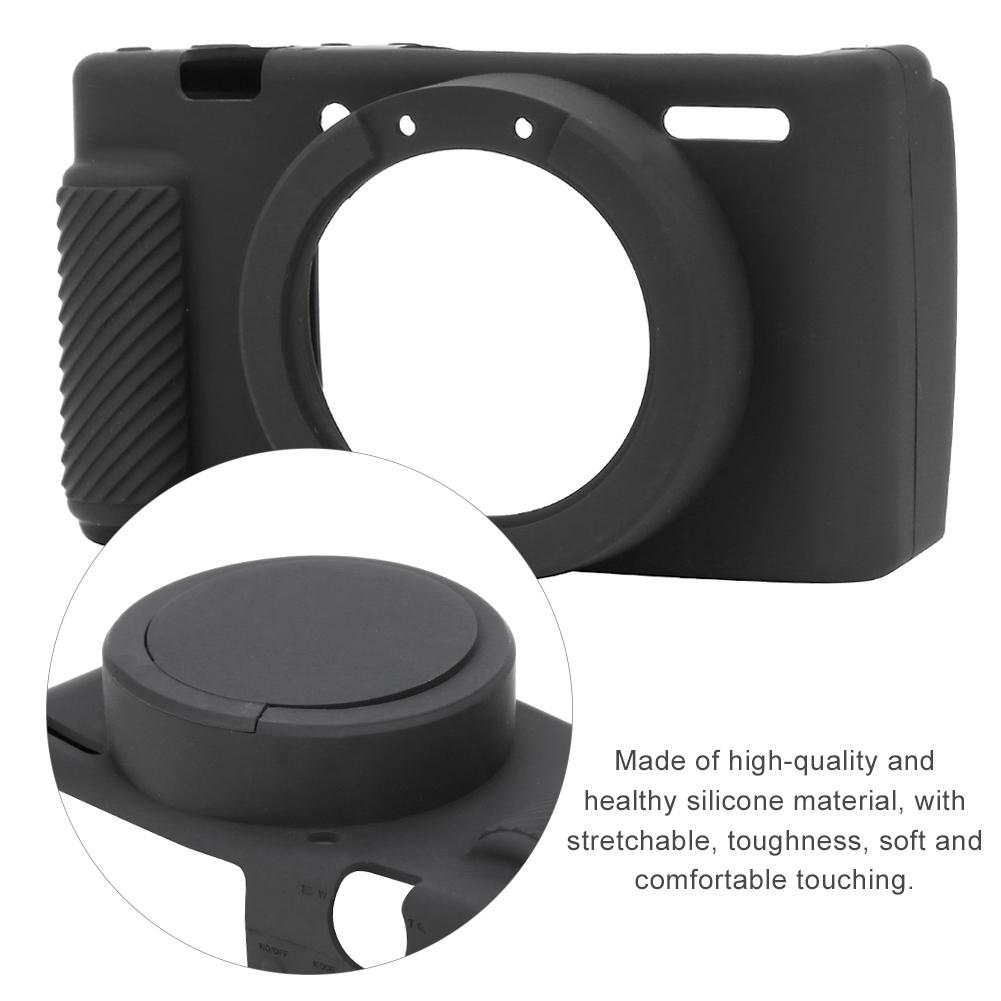 Digital Camera Protective Case Digital Camera Silicone Protective Cover Case Accessory for Sony ZV1 Camera Black