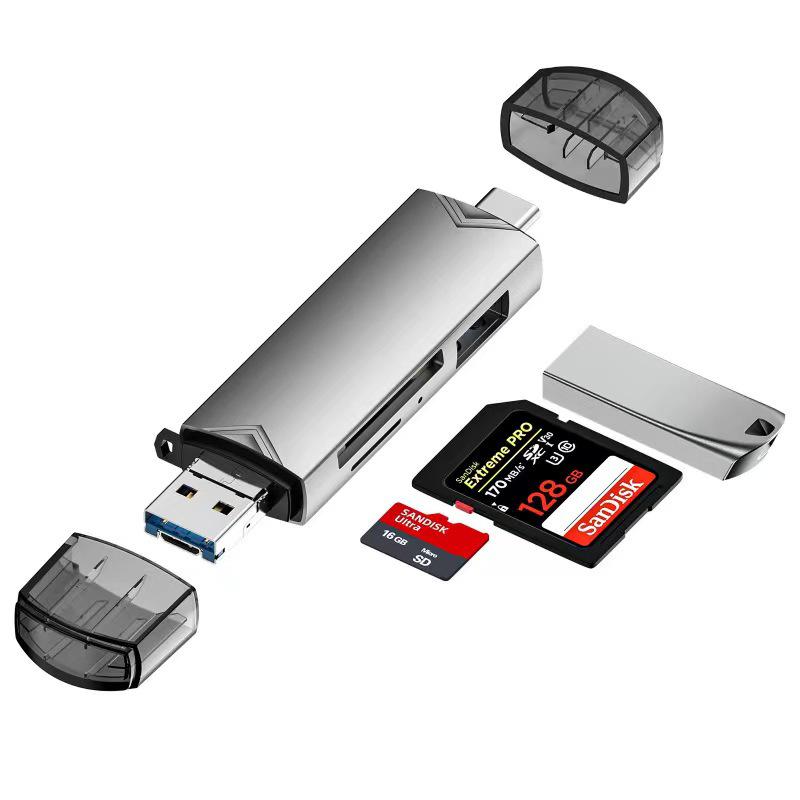 USB 3.0 Type-C OTG Card Reader for TF/SD - Android Phone & Computer Multifunctional USB Flash Drive