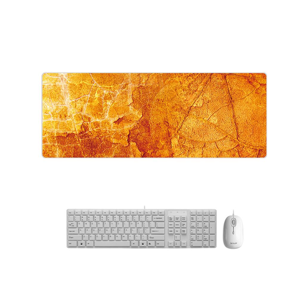 Extra Large Mouse Pad Marble Extended Computer Mouse Pad Non-Slip Non-Stitched Keyboard Desk Mat