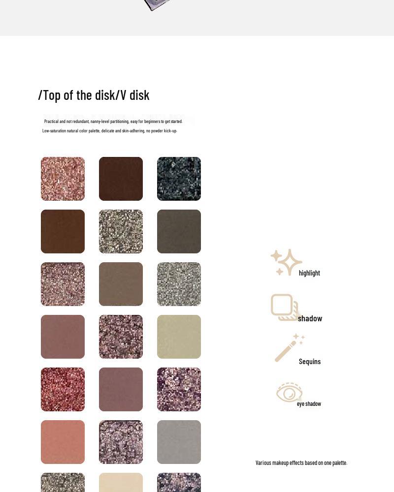 21-Color Cool Moon Tones Eyeshadow Palette: Matte, Pearlescent, Glitter Sparkle - High-End Feel, Affordable Makeup