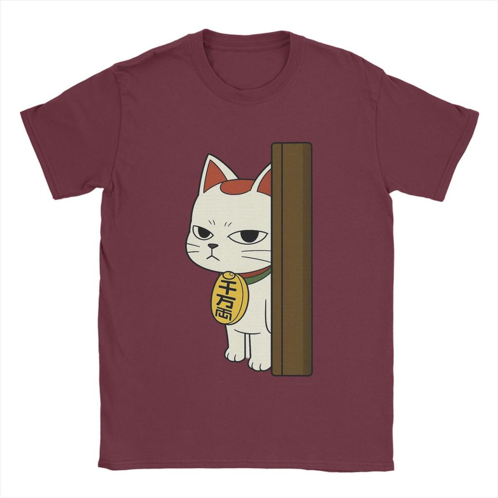 Novelty Anime Dandadan Turbo Granny Cat T-Shirt for Men Crewneck Pure Cotton T Shirts  Short Sleeve Tees New Arrival Clothes