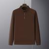 2025 Men's Half-Zip Double-Sided Fleece Sweatshirt - Warm Winter Long Sleeve Top for All Ages