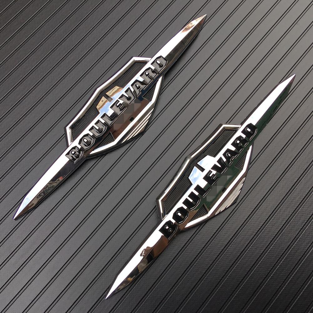 1 pár 3D nálepky na motorku ABS Stereoskopická nálepka s odznakem palivové nádrže Nálepka na auto pro autopříslušenství Suzuki Boulevard