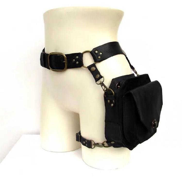 Medieval Waist Belt Drop Leg Bag Leather Waist Bag Motorcycle Waist Bag Halloween Costume Accessories for Women Women