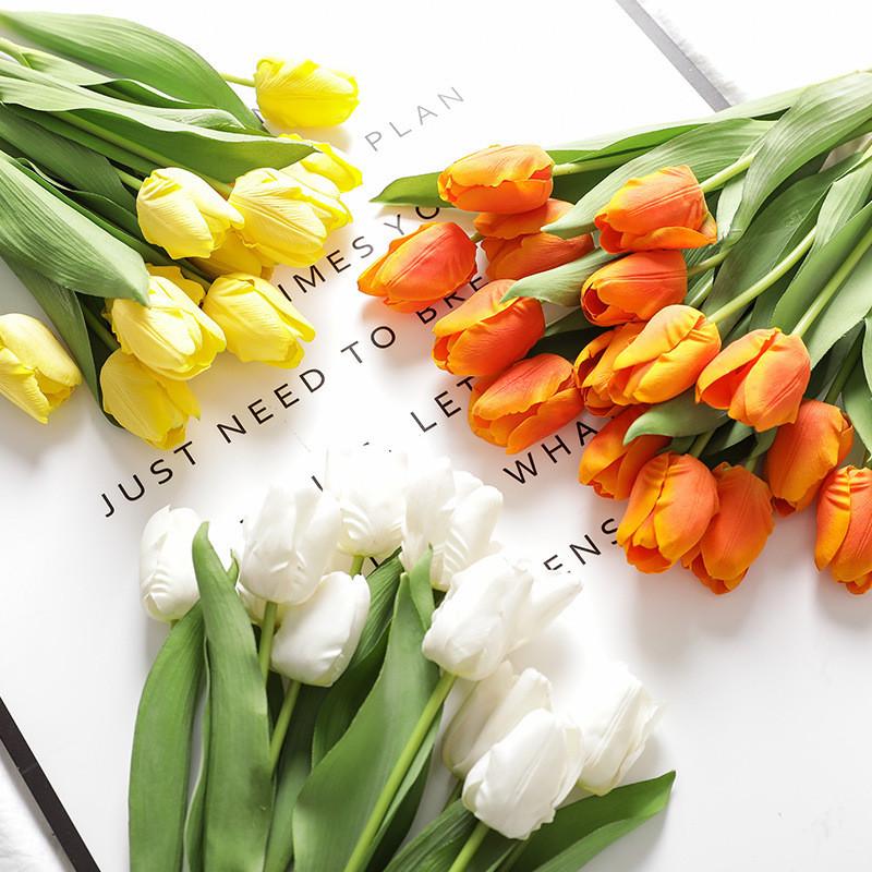 Tulipa Realistic Gesneriana Fake Flower For Photography Props And Table Wedding