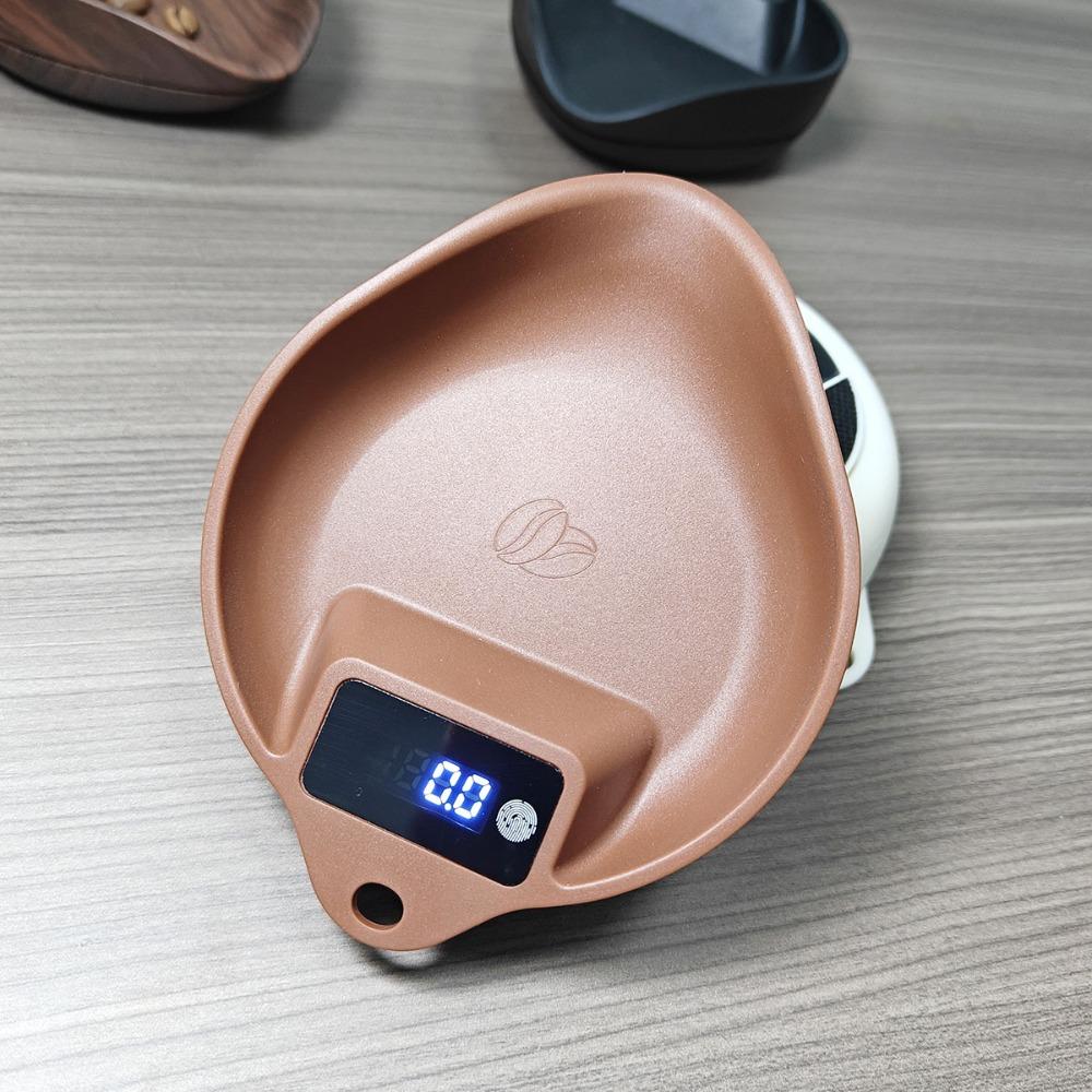 0.1g Scale Walnut Color Coffee Electronic Scale Special Hand-brewed Italian Intelligent Baking Bean Plate Bean Plate Weighing Scale